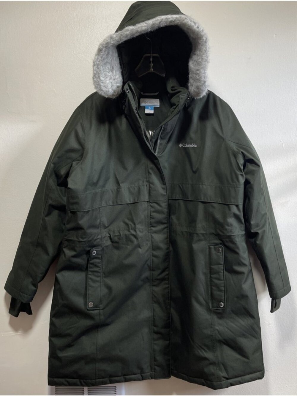 NWOT Columbia Apres Arson II Women Winter Long Down Green Jacket - Plus Size 2X